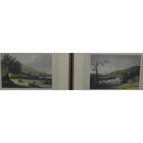 178 - Two colour engraved prints, framed under glass, 31 x 22cm (2)