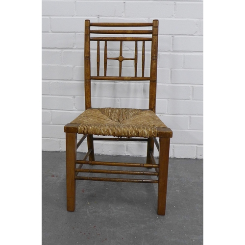 210 - Late 19th / early 20th century childs sussex style  chair. 63 x 36 x 31cm.