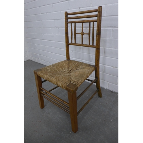 210 - Late 19th / early 20th century childs sussex style  chair. 63 x 36 x 31cm.