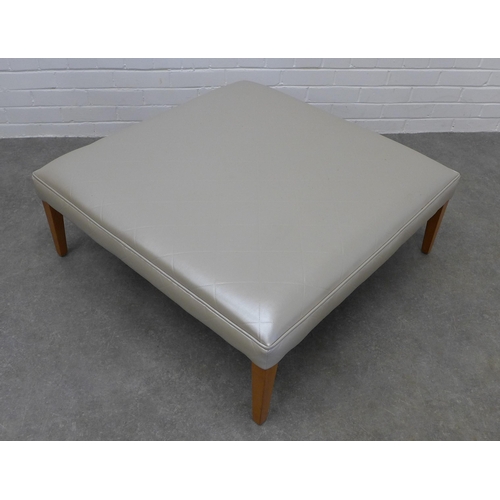 231 - Contemporary upholstered centre stool, 34 x 90cm