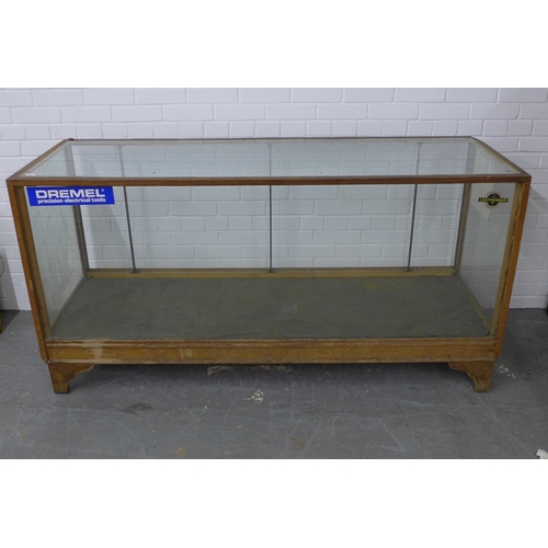 233 - Vintage haberdashery counter, 180 x 93cm