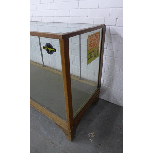 233 - Vintage haberdashery counter, 180 x 93cm