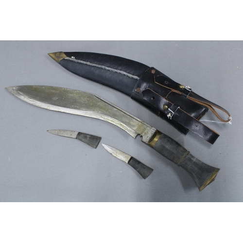 311 - Gurkha Kukri knife, two others and a cosh (4)