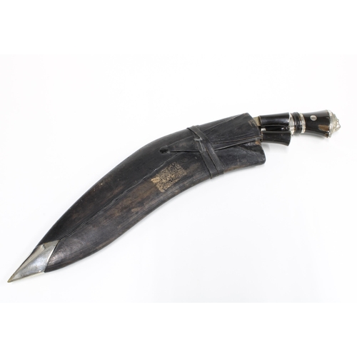 444 - Kukri with sheaf and two small daggers