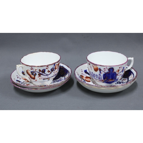 96 - Quantity of 19th century and later gaudy welsh pottery to include jugs, bowls, plates, cups and sauc... 