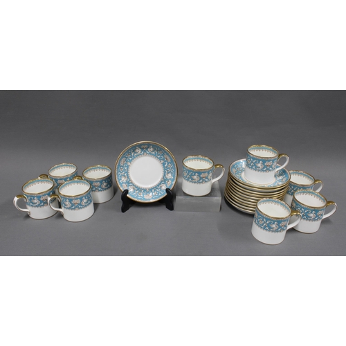 330 - Crown Staffordshire bone china coffee cups and saucers with nine coffee cans and eleven saucers (20)