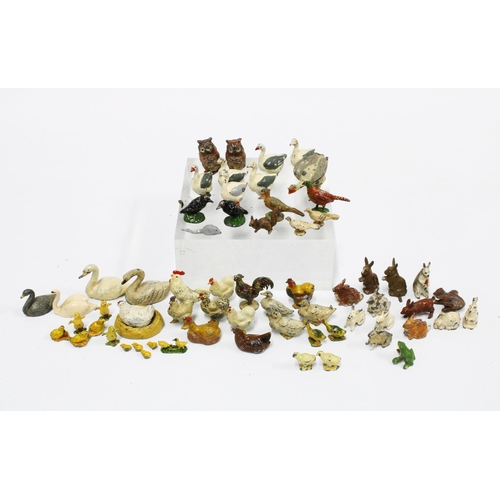 454 - Large collection of Britains and other make lead animals and accessories, early 20th century  to inc... 