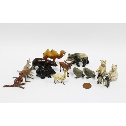 455 - Large collection of Britains and other make lead animals and accessories, early 20th century  to inc... 