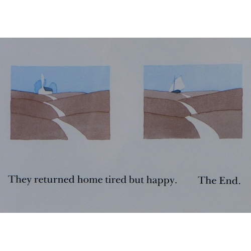 106 - Ian Hamilton Finlay, 'They Returned Home (2nd Edition) framed postcard, 14.5 x 10cm