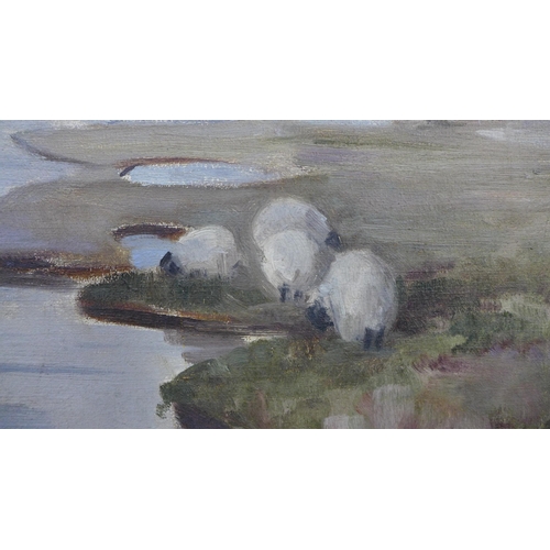 11 - Mary B. Barnard (1870-1946) 'April From Dunstaffnage' oil on canvas, signed & framed, 45 x 60cm