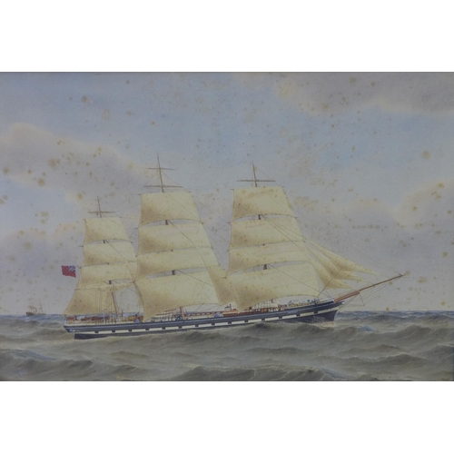 160 - H Percival , 'Waitangi', watercolour, framed under glass and inscribed verso, 67 x 46cm