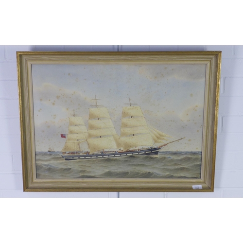 160 - H Percival , 'Waitangi', watercolour, framed under glass and inscribed verso, 67 x 46cm