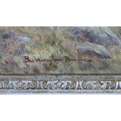 52 - William Ellis Barrington-Browne (1908-1985) 'October', oil on canvas, signed, with an ornate gilt fr... 