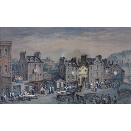56 - John Le Conte (SCOTTISH 1816-1877) College Corner South Bridge & West Side of Old Horse Wynd, a pair... 