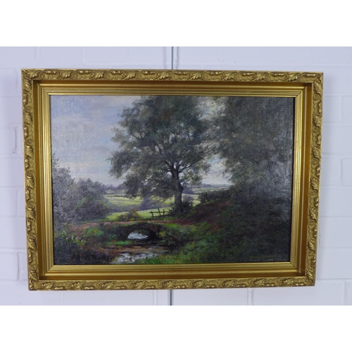 168 - Norman MacDougall (British 1852 - 1939) Pastoral Scene, oil on board, signed lower left and framed, ... 