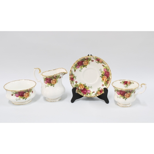 113 - Royal Albert Old Country Roses teaset, 12 place setting comprising 12 cups, 12 saucers, milk jug and... 