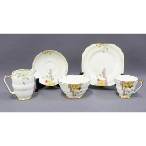 128 - Radfords bone china Art Deco teaset (37)