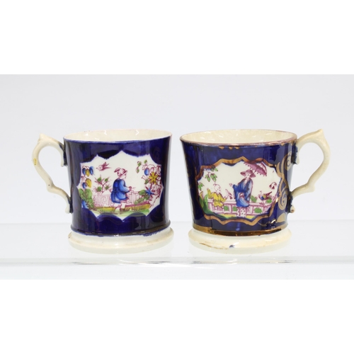 143 - A collection of 19th century tea and coffee cups together with two collectors books (9)