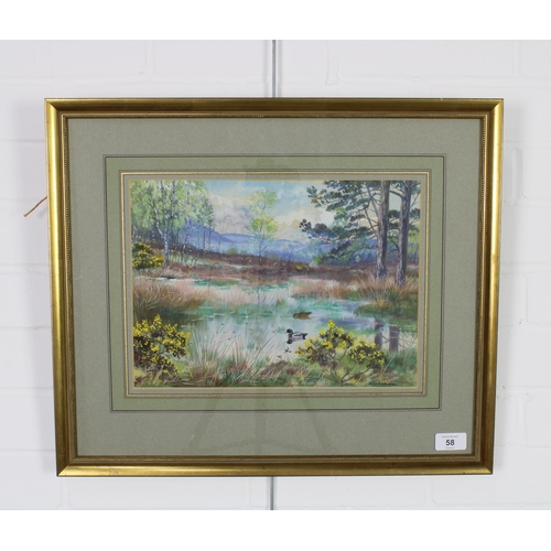 152 - Philip Rickman (British 1891-1982) 'Scottish Cross in Spring', watercolour & gouache, signed, framed... 