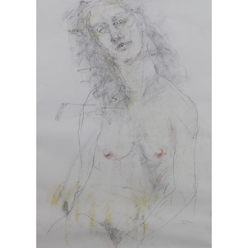 162 - Joyce Gunn Cairns (SCOTTISH b. 1948) 'Sebastienne' pencil on paper, signed and dated 2003, framed un... 