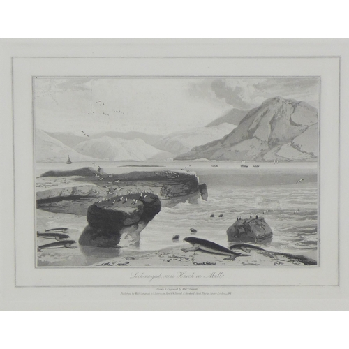 168 - Three William Daniell framed prints to include Loch-na-gael, The Clett rock and Loch Inver, 30 x 22c... 