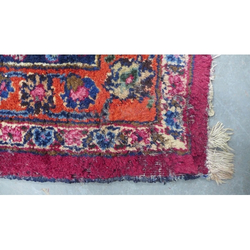 273 - Large Persian carpet with a central flowerhead medallion and allover foliate field, 250 x 350cm