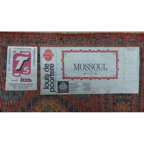 274 - Large Louis de Poortere, Mossoul carpet, Caucasian style with red field, 280 x 380cm