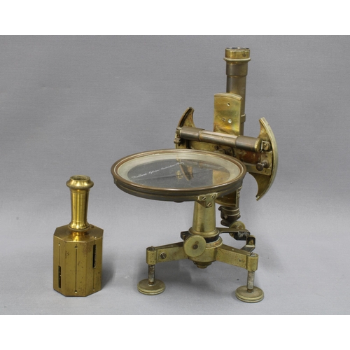 311 - 19th century French brass transit theodolite by Bellieni, etc (2)