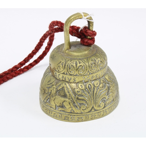 337 - Brass / bronze sanctuary bell, 12cm