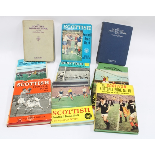 381 - Ten hardback books by Stanley Paul - The Scottish Football Book 1956-57, 1957 - 58 and Nos 4, 5, 6,7... 