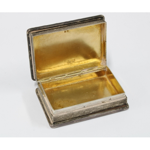 86 - Silver gilt and enamel snuff / pill box, the hinged lid decorated with a view of the Royal & Ancient... 