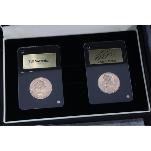 56 - Two Gibraltar Queen Elizabeth II Platinum Jubilee gold sovereign proof coins, in cases with certific... 
