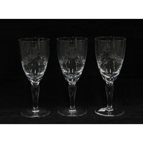 382 - Set of wine glasses and a group of Masonic tumblers (15)