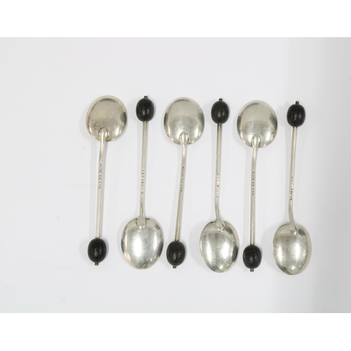 5 - A quantity of 18th & 19th century silver teaspoons, various hallmarks together with a set of six epn... 