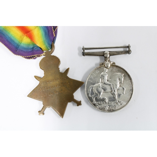 30 - British Army WWI Memorial Plaque / Death Penny for Reginald Flint, together with his War Medal and 1... 