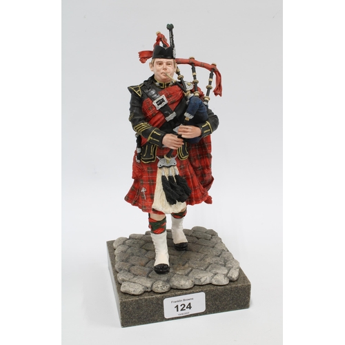 124 - Border Fine Arts 'The Piper' in red, with limited edition certificate, no. 156 of 600, sculpted and ... 