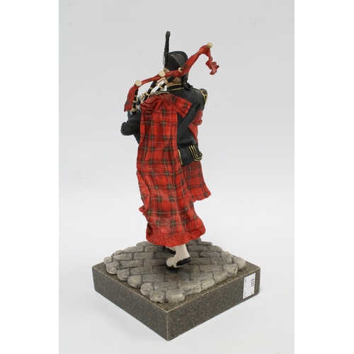 124 - Border Fine Arts 'The Piper' in red, with limited edition certificate, no. 156 of 600, sculpted and ... 