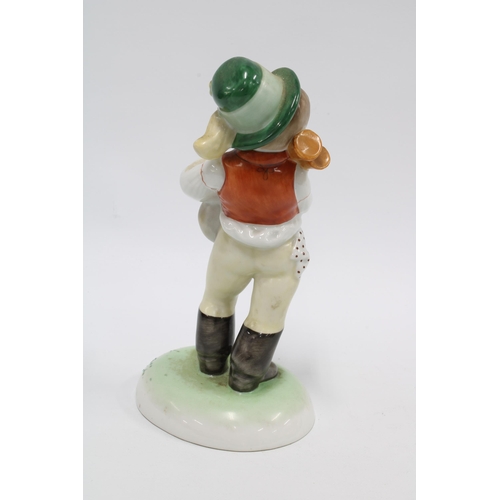 139 - Herend figure of a boy playing pipes, 21cm