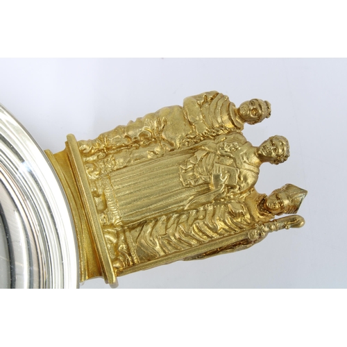 18 - A silver and silver-gilt limited edition Winchester Cathedral porringer, by Aurum, designed by Hecto... 