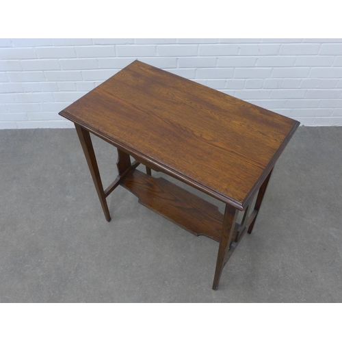 238 - An Edwardian Arts & Crafts oak side table. 76 x 75 x 45cm.