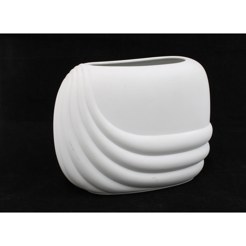 301 - Rosenthal Studio-Linie white bisque vase, printed factory backstamp, 18 x 23cm.