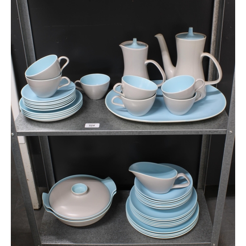 324 - Poole Pottery tablewares (a lot)