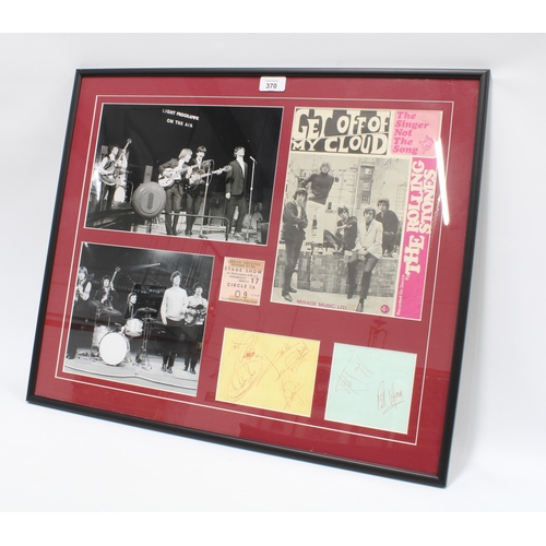 370 - Rolling Stones autographs, comprising a set of 1960's  autographs in red ballpoint pen on two autogr... 