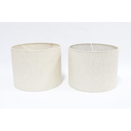 397 - Pair of Croft Linen shades retailed by John Lewis, 30cm.