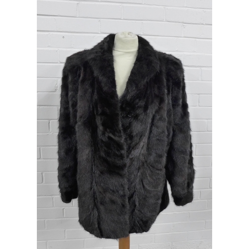 409 - Vintage fur jacket.