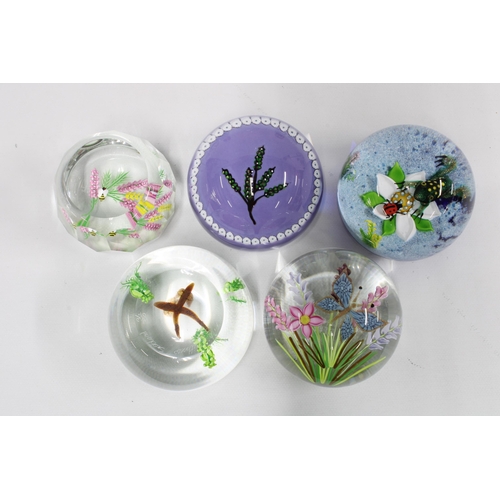 81 - Caithness Glass paperweights, limited editions to include Summer Bouquet, Winter Bouquet, Autumn Bou... 