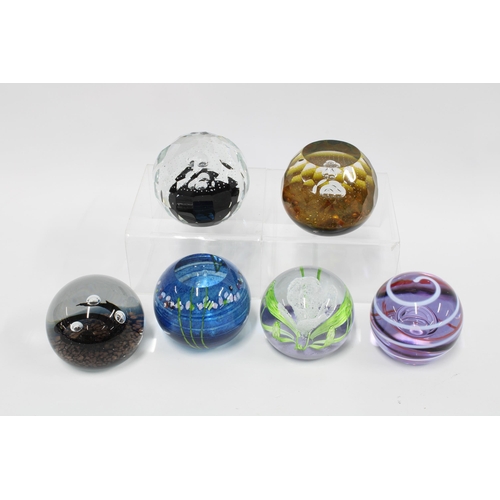 82 - Caithness Glass paperweights, limited editions to include Discovery, Three Witches, Robin and Kettle... 