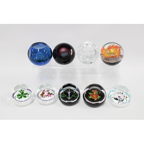 83 - Caithness Glass paperweights, limited editions to include Dark Island, Christmas Candle, Royal Birth... 