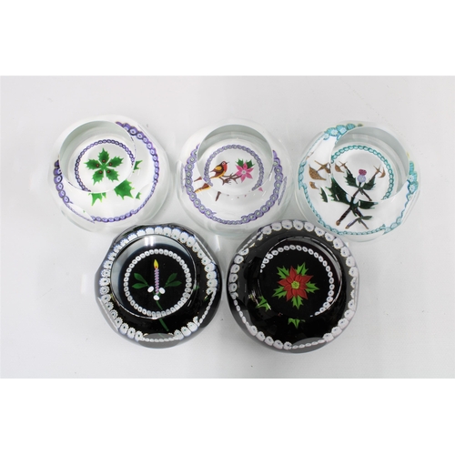 83 - Caithness Glass paperweights, limited editions to include Dark Island, Christmas Candle, Royal Birth... 