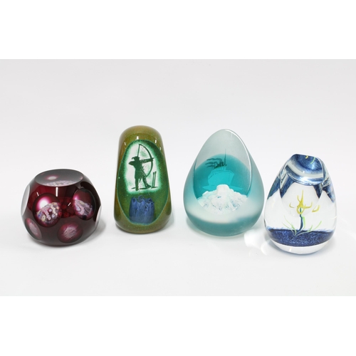 85 - Caithness Glass paperweights, limited editions to include Flamingoes, Fire Lizard, Sea Bed all by Wi... 